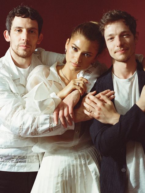 Zendaya, Josh O’Connor, and Mike Faist for The New York Times Zendaya And Josh O Connor, Challengers Movie Zendaya, Zendaya Movies, Zendaya Venice Film Festival, Josh Oconnor, Zendaya Challengers Premiere, Mike Faist, Movie Moments, Zendaya Coleman