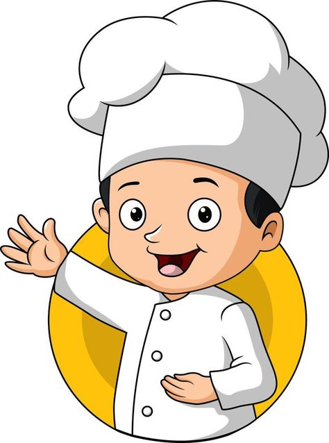 Cute Chef Cartoon, Hat Pictures, Chef Images, Chef Pictures, Chef Cartoon, Boy Cartoon Characters, Cartoon Chef, Clipart Boy, Hat Clipart