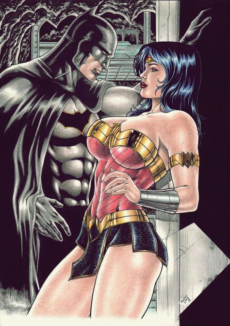 Wonder woman and Batman by Medsonlima on DeviantArt Wonder Woman And Batman, Batman And Wonder Woman, Superman Love, Dc Trinity, Batman Love, Dc Comics Wallpaper, Wonder Woman Art, Batman Wonder Woman, Batman Artwork