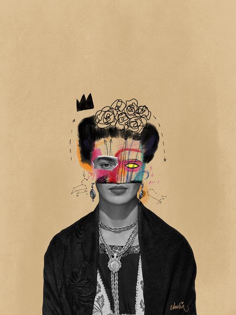 Kahlo Tattoo, Frida Kahlo Poster, Frida Kahlo Tattoos, Frida Kahlo Artwork, Loui Jover Art, Basquiat Art, Loui Jover, Drawing Procreate, Procreate Illustration