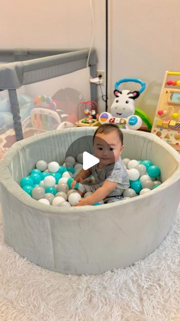 TEAM RIVERA | PARENTHOOD | LIFESTYLE | DIGITAL DIARY on Instagram: "Jayden has a new ball pit from @nubyusa ❤️
His activity area is getting bigger and bigger. All for you my baby boy 😍

#ballpit #nubyusa #nuby #activityarea" Baby Ball Pit, Baby Ball, Ball Pit, June 19, Digital Diary, My Baby, You And I, Lifestyle