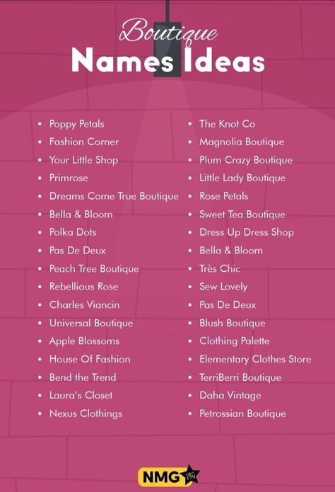 Fashion Names Ideas, Fashion Store Names, Boutique Names Ideas, Nom Instagram, Fashion Designers Names, Fashion Blog Names, Store Names Ideas, Shop Name Ideas, Business Name Ideas