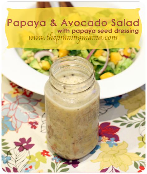 Papaya Seed Dressing Recipe, Homemade Dressing Recipes, Papaya Seed Dressing, Salad Bar Party, Homemade Buttermilk Ranch, Saveur Recipes, Homemade Dressing Recipe, Papaya Recipes, Will Cook For Smiles