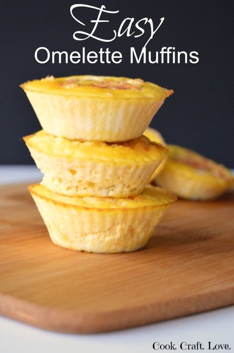 Ready made breakfasts are vital in our house and these easy omelette muffins are the perfect protein packed breakfast on the go!  Add your favorite omelette ingredients to the recipe for a perfect result every time! Breakfast Omelets, Omelette Ingredients, Easy Omelette, Omelette Muffins, Wheat Allergy, Cinnamon Bread Easy, Fast Easy Desserts, Easy Biscuit, Savory Tarts