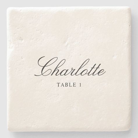 Tile Escort Card Unique Elegant Wedding Place Card Shop Tile, Wedding Place Card, Tile Coasters, Stone Coasters, Wedding Place, Wedding Places, Wedding Place Cards, Place Card, Design Thinking