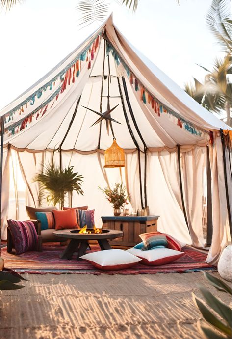 Festival Tent Decoration, Larp Tent, Bohemian Exterior, Scaffold Shelving, Cosy Tent, Moroccan Tent, Morocco Decor, Boho Tent, Yoga Place