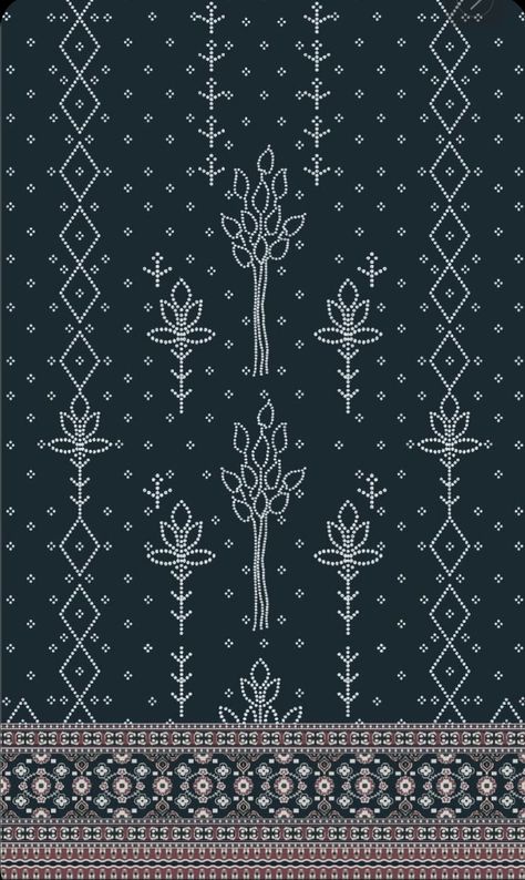 Chunri Pattern, Victorian Inspired Fashion, Shibori Pattern, Botanical Flower Art, Ajrakh Prints, Print Design Art, Border Embroidery Designs, Islamic Art Pattern, Print Design Pattern