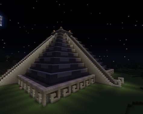 Posted Image Minecraft Pyramid Base, Minecraft Aztec Temple, Minecraft Pyramid Design, Minecraft Cactus, Minecraft Pyramid, Blueprints Minecraft, Minecraft W, Minecraft Base, Memorial Design