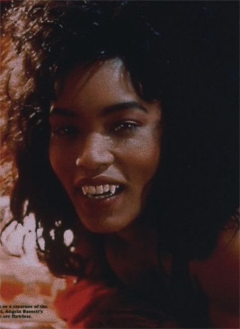 Vintage Horror Black Women, Vampire In Brooklyn Angela Bassett, Black Women In Horror, Black Female Rage Aesthetic, Vampiress Aesthetic, Poc Vampires, Vampire Black Woman, Black Female Vampire, Black Horror Aesthetic