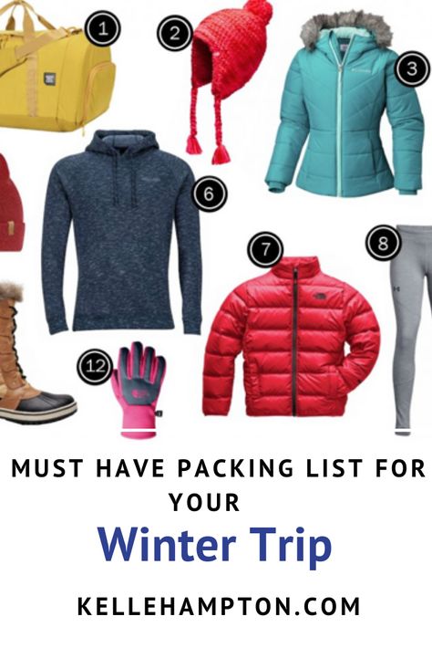 Find your Must Have packing list for your next Winter Trip on kellehampton.com Big Bear California Winter, Snowy Cabin In The Woods, Big Bear California, Snowy Cabin, Adventure Trips, California Winter, Wellness Challenge, Winter Trip, The Small Things