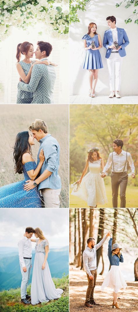 What To Wear In Your Engagement Photos 26 Brilliant Matching Couple Outfit Ideas! Prenup Look Ideas, Prenup Formal Attire Photo Ideas, Prenup Photoshoot Ideas Casual Outdoor, Pre Nup Shoot Ideas Casual Outdoor, Prenup Outfit Ideas What To Wear, Prewedding Clothes Outfit Ideas, Casual Prenup Outfit Outdoor, Prenup Photoshoot Outfit Ideas, Pre Wedding Clothes Idea For Couple