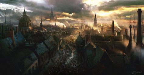 Riot, #Drawings, #Landscapes & #Scenery, #Paintings & #Airbrushing Throne Of Glass Series, Fantasy City, Fantasy Setting, Fantasy Places, Matte Painting, Throne Of Glass, 판타지 아트, Environment Concept Art, Environmental Art