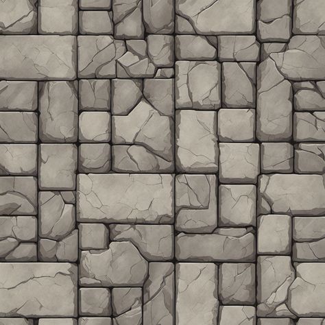 Floor Texture Drawing, Tile Swatches, Castle Bricks, Dnd Assets, Video Game Backgrounds, Dnd Dungeon, Stone Game, Rock Floor, Master Drawings