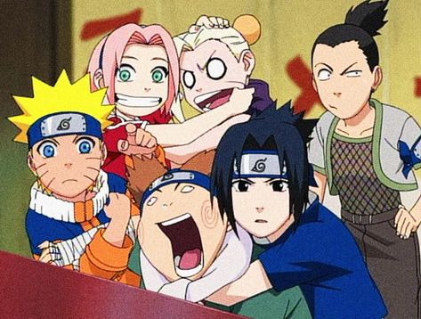 equipo 7 y equipo 10 Kid Naruto, Sasuke Shippuden, Naruto Family, Anime Group, Naruto Teams, Naruto Fan Art, Naruto Sasuke Sakura, Naruto Cute