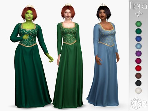 Sims 4 Cc Merida Dress, Mccommandcenter Sims 4, Sims 4 Frozen Cc, Sims 4 Disney Cc, Sims 4 Princess Cc, Sims Princess, Sims 4 Medieval Cc, Furniture Mods, Sims 4 Medieval