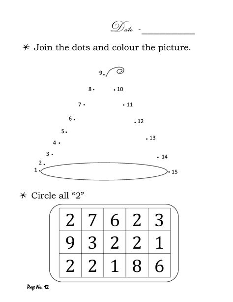 Maths Test Paper For Lkg, Maths Work Sheet For Nursery, Lkg Maths Question Paper, Join The Dots, Lkg Worksheets, Maths Worksheet, Math Fact Worksheets, Beginning Sounds Worksheets, Maths Exam