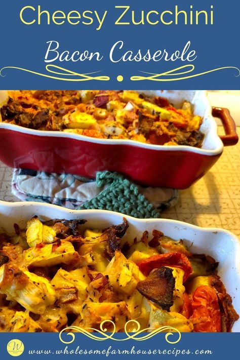 Bacon Casserole Recipes, Italian Marinated Chicken, Turkey Taco Skillet, Zucchini Dinner, Zucchini Dinner Recipes, Bacon Zucchini, Chili Pork, Yummy Potatoes, Twice Baked Potato Casserole