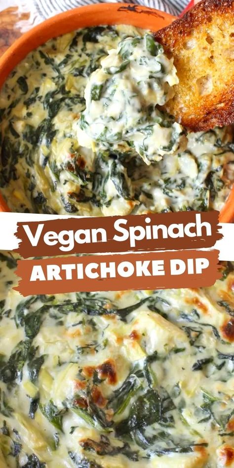 Wfpb No Oil, Cashew Mozzarella, Vegan Spinach Dip, Vegan Spinach Artichoke Dip, Vegan Apps, Dip Vegan, Vegan Appetizers Recipes, Spinach Artichoke Dip Recipe, Vegan Spinach