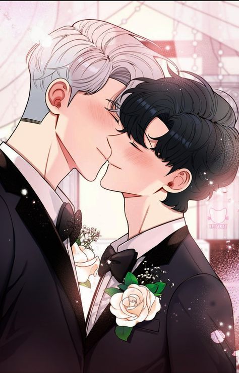 Cherry Blossoms After Winter, Wedding Drawing, L Wallpaper, Winter Wallpaper, Manga Cute, Gay Wedding, Boy Art, Manhwa Manga, Cherry Blossoms