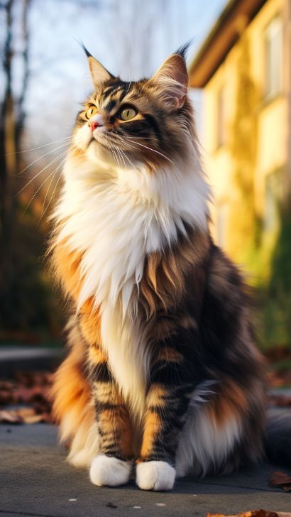 Calico Maine Coon Cat Breed - PICTURES &amp; Maine Coon Calico Cat Overview Social Media Specialist, Tiny Cats, British Shorthair Cats, Image Chat, Forest Cat, Gorgeous Cats, Beautiful Cat Breeds, Cat Breed, Norwegian Forest Cat