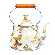 Butterfly Tea, Enamel Teapot, Whistling Tea Kettle, Tea Kettles, Courtly Check, Cute Kitchen, Induction Cooktop, Tea Makers, Floral Tea