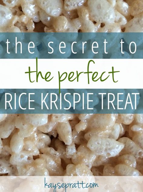 The Secret to the PERFECT Rice Krispie Treat - Anchored Women Summer Rice Krispie Treats, Rice Krispie Treats Original Recipe, Crispy Treats Recipe, Rice Crispy Treats Recipe, The Best Rice, Best Rice, Krispie Treats Recipe, Rice Recipes For Dinner, Perfect Rice