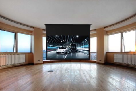 Screen Innovations. 5 Series Fixed motorized residential Motorized Projector Screen, Pull Down Projector Screen, Google Office, Cinema Projector, Projection Screens, Projection Screen, Projector Screen, Home Cinemas, Ambient Light