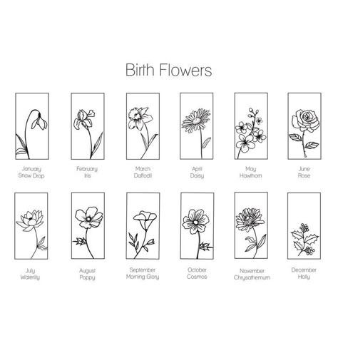 Zodiac Birth Flowers, Pushing Up Daisies Tattoo, Birth Month Flower Doodle, March Month Tattoo, Chrysanthemum Tattoo Collar Bone, Morse Code Flower Tattoo, Pieces Flower Tattoo, Cute Tattoos Unique, Mother Of 4 Tattoo Ideas Unique