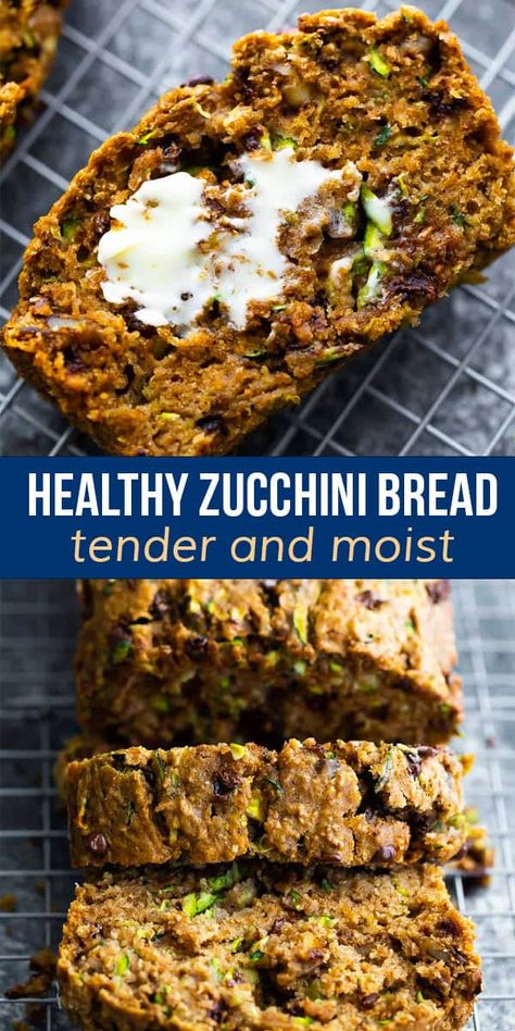 Healthy Zuchinni Bread, Zucchini Bread Recipes Healthy, Healthy Zucchini Bread Recipes, Healthy Chocolate Zucchini Bread, Healthy Zucchini Bread, Zucchini Desserts, Best Zucchini Bread, Zucchini Bread Healthy, Baking Recipes Healthy