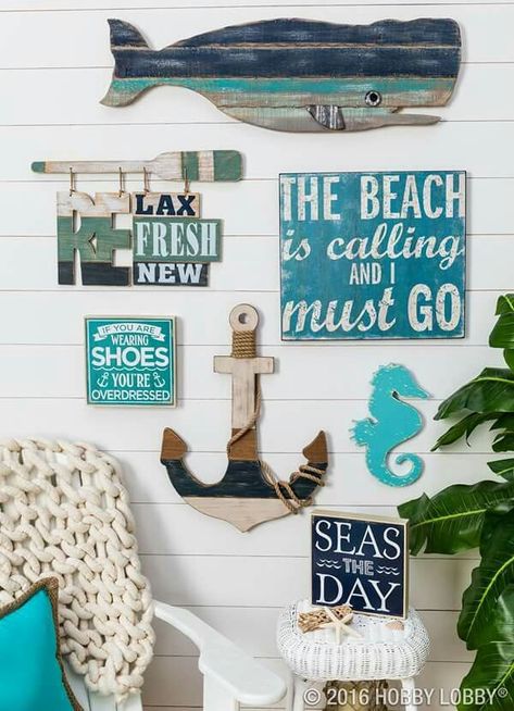 Hobby Lobby Hobby Lobby Bathroom Decor, Diy Nautical Decor, Mermaid Home Decor, Hobby Lobby Decor, Deco Marine, Fin Fun, Ocean Room, Wall Decor Hobby Lobby, Beach Room