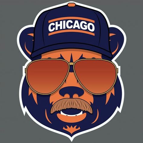 Chicago Bears Wallpaper, Chicago Bears Pictures, Bears Pictures, Bears Wallpaper, Mike Ditka, Chicago Sports Teams, Chicago Bears Logo, Man Cave Room, Nfl Memes