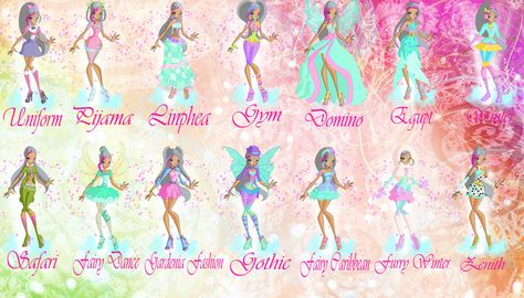 Aurora 6 seasone outfit by https://www.deviantart.com/lora777 on @DeviantArt Outfits Oc, Winx Fanart, Wind Club, Anime Mermaid, Las Winx, Fairy Outfit, Hogwarts School, Wings Design, Fun Kids Food