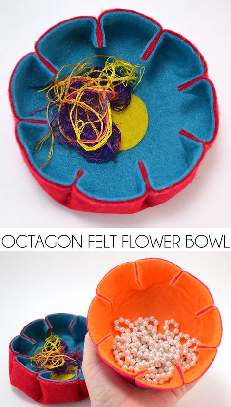 Felt Bowl, Coming Soon Landing Page, Felt Basket, Felted Bowls, Wool Felt Projects, Fabric Bowls, Small Sewing, Diy Felt, Flower Bowl