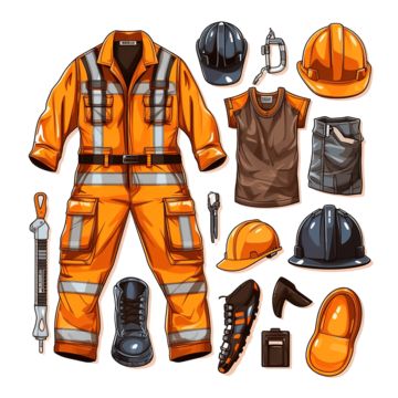 Construction Worker Illustration, Worker Clothes, Clothes Illustration, Construction Workers, Transparent Image, Construction Worker, Minimal Style, Png Transparent, Minimal Fashion