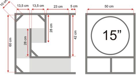 Skema Box Mini Scoop 15 15 Subwoofer Box, Subwoofer Box Diy, Diy Subwoofer Box, Best Subwoofer, Diy Subwoofer, Diy Audio Projects, Audio Ideas, Subwoofer Box Design, Speaker Plans