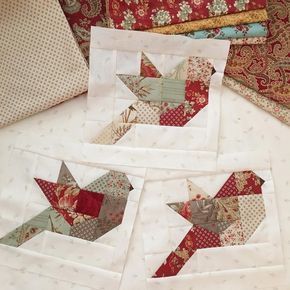 Bird Quilt Blocks, Feather Quilt, Bird Quilt, Animal Quilts, Patchwork Quilting, Paper Piecing Patterns, Christmas Quilts, Mini Quilts, Barn Quilts