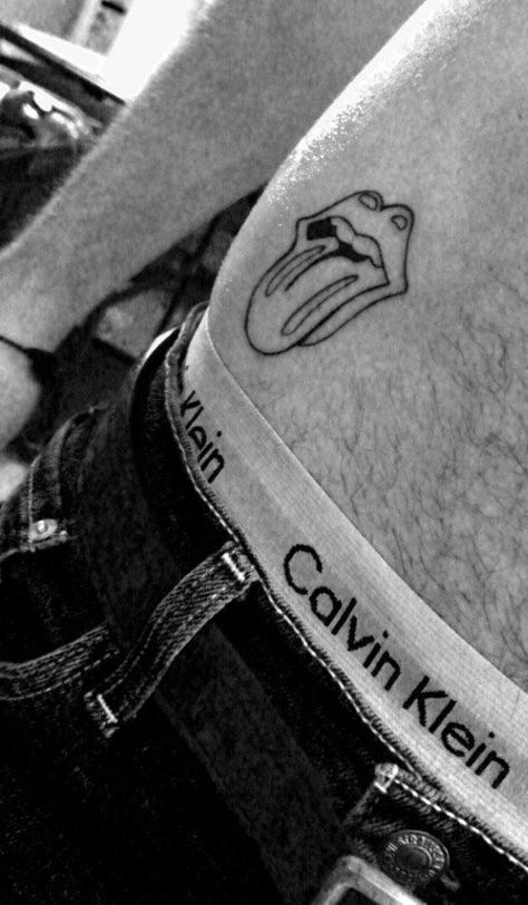 Rock And Roll Tattoo, Stones Tattoo, Rolling Stones Tattoo, Meaningful Tattoos For Men, Stone Tattoo, Doodle Tattoo, Meaningful Tattoos, Tattoos And Piercings, New Tattoos