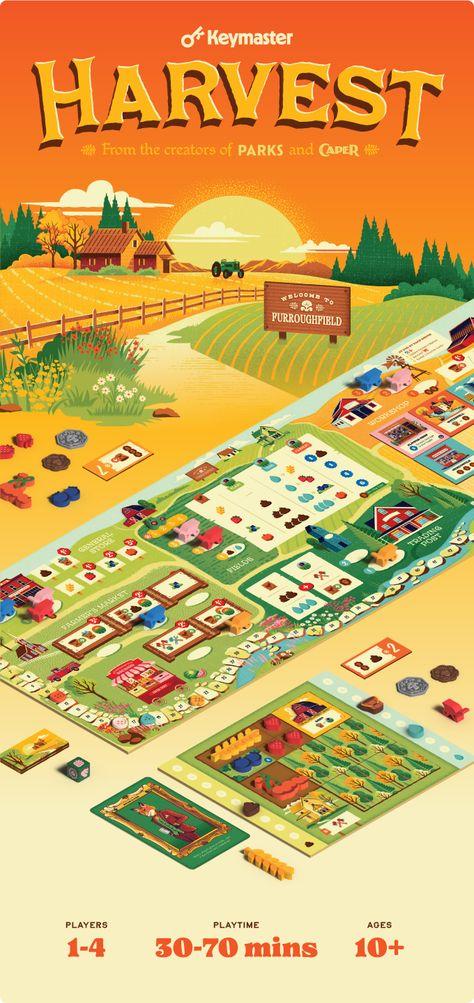 Harvest - A Farming Game by Keymaster Games — Kickstarter Harvest Games, Farming Game, Cozy Games, Farm Games, Harvest Festival, Age 10, Fall Festival, Game On, Commonwealth