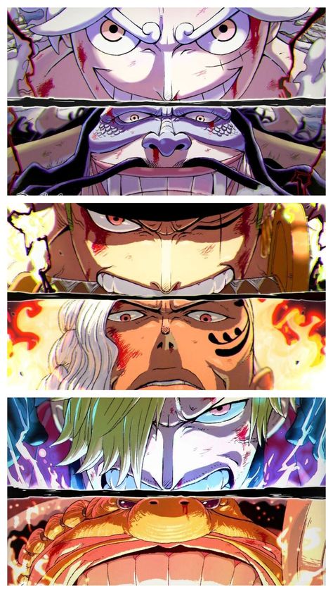 Monster Trio V. Beast Pirates One Piece Wano Arc, Best Anime Characters, Beast Pirates, Wano Arc, One Piece Wano, Monster Trio, Doflamingo Wallpaper, One Piece Bounties, Trippy Cartoon