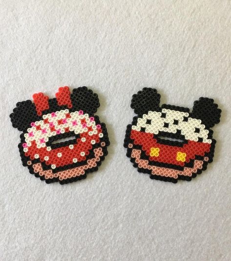 Mickey Perler Beads, Disney Pearler Beads, Hama Beads Patterns Disney, Disney Perler Bead Patterns, Disney Perler Beads, Perler Beads Disney, Hama Beads Disney, Melt Beads Patterns, Melty Bead Patterns