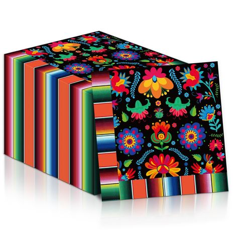 PRICES MAY VARY. Mexican Flower Design: Mexican party decorations is exquisitely designed featuring vibrant and spectacular pattern, Mexican napkins are suitable for fiesta party decoration Cinco de Mayo. Package Includes: 50 pieces Mexican fiesta party paper napkins of 6.5inch; When expanded, each Mexican fiesta napkins measure about 33*33cm/13*13inch, large enough for you. Premium Material: Our Mexican fiesta party decoration colorful party napkins are made of quality paper, non-toxic, no smel Taco Pinata, Mexican Centerpiece, Mexican Napkins, Mexican Fiesta Party Decorations, Mexico Party, Mexican Party Decorations, Mexican Fiesta Party, Fiesta Party Decorations, Mexican Flowers