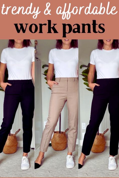 If you're looking for the perfect work pants for women to transition from the office to the boardroom, you need to check out our selection of the best work pants for women for the office. These stylish, comfortable, and flattering pants will have you feeling confident and professional, no matter where the day takes you. With a range of sizes and styles to choose from, you'll be sure to find the perfect pair of pants to take you from the desk to after-work drinks. Women's Business Pants, Seattle Business Casual, Womens Business Casual Outfits 2023, Casual Business Dress For Women, Business Casual For Trade Show, Office Pants Women Work Attire, Business Casual Outfits For Women Lawyer, Business Casual Staples, Casual Corporate Outfits For Women