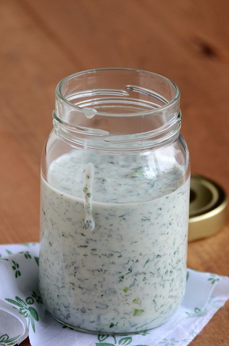 Buttermilk-Herb Dressing similar to Mike's American Grill. Serve over romaine lettuce, tomatoes, chopped corn and chopped basil. Italian Dressing Recipe Red Wine Vinegar, Creamy Italian Dressing Recipe, Italian Dressing Recipe, Creamy Italian Dressing, Greek Yogurt Ranch, Italian Dressing Recipes, Buttermilk Dressing, Cilantro Dressing, Cilantro Lime Dressing