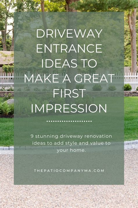 You can’t beat the first impression, and what better way to strike a chord with visitors and passers-by than by creating a show-stopping driveway entrance? Here are our best driveway entrance ideas to add style and value to your home. Home Driveway Ideas Entrance, Ranch Entrance Ideas Landscaping, Driveway Landscaping Entrance Country, Driveway Design Layout, Driveway Entrance Landscaping Entryway, Widening Driveway Ideas, End Of Driveway Landscaping, Driveway Entrance Curb Appeal, End Of Driveway Ideas Entrance