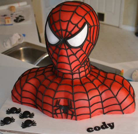 Birthday Spiderman, Spiderman Birthday Cake, Spiderman Birthday Party, Torte Cupcake, Spiderman Party, Superhero Cake, Spiderman Cake, Birthday Cakes For Men, Character Cakes