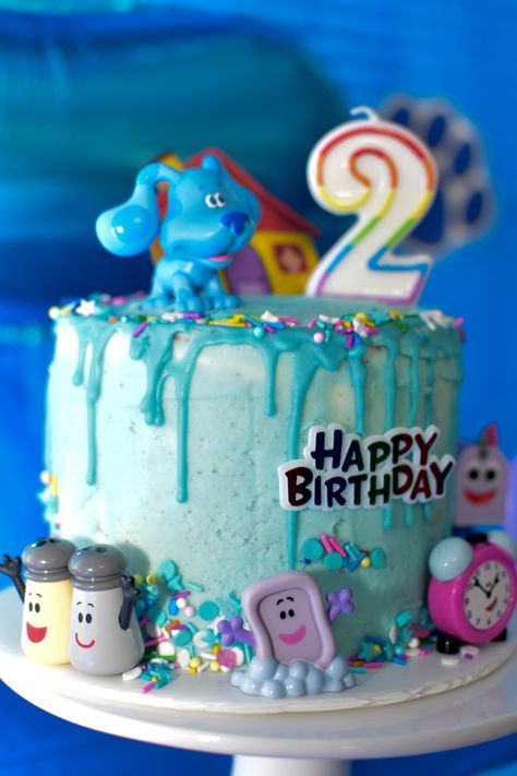 #BlueCluesandYou #BirthdayParty #BirthdayCake Blues Clues And You Birthday Cake, Diy Blues Clues Cake, Blues Clues Birthday Party Cake, 2nd Birthday Blues Clues, Blue’s Clues Cake, Blues Clues 3rd Birthday Party, Blues Clues And You Birthday Party, Blues Clues Second Birthday Party, Blues Clues 2nd Birthday