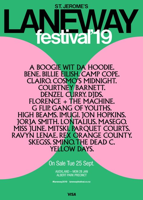 Lineup Design, David Carson, Festival Flyer, Chinese Typography, Music Festival Poster, 타이포그래피 포스터 디자인, Plakat Design, Typographic Poster, Poster Layout