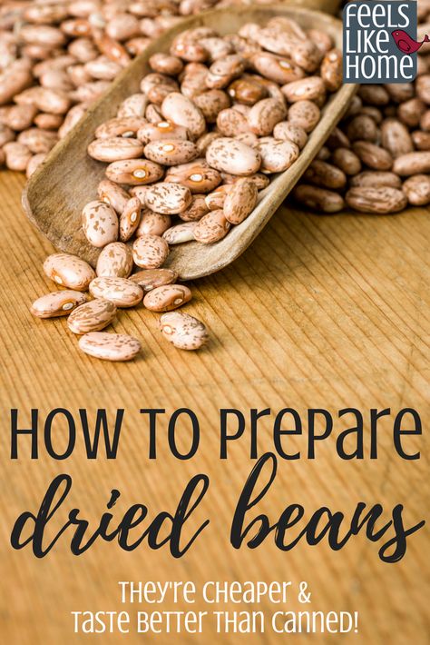 Recipes For Dried Beans, How To Soak Beans Overnight, Soak Beans Overnight How To, Soaking Beans Overnight, How To Cook Dried Beans, How To Cook Dry Beans, Soaking Pinto Beans Overnight, Soaking Beans, Homeschool Meals