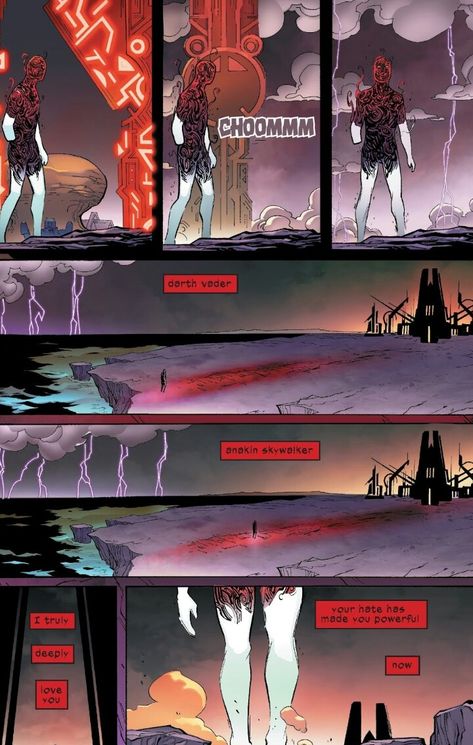 The Dark Side Of The Force (Realm Of The Force) Anakin Darth Vader, Dark Side Of The Force, Comic Book Template, Black Anime Guy, Star Wars Sith, Bleach Anime Ichigo, Star Wars Anakin, Graphic Novel Art, Star Wars Comics