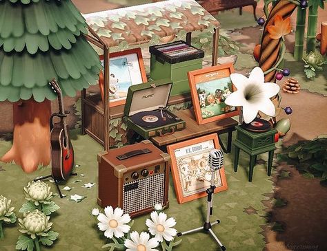 𝙱𝚎𝚎 🌿🧺 on Instagram: “Sage Bay’s record shop is open! 🎙 Really been loving greens and browns lately 🤎” Space Animals, Record Shop, Green And Brown, Animal Crossing, Bee, Animals, On Instagram, Instagram